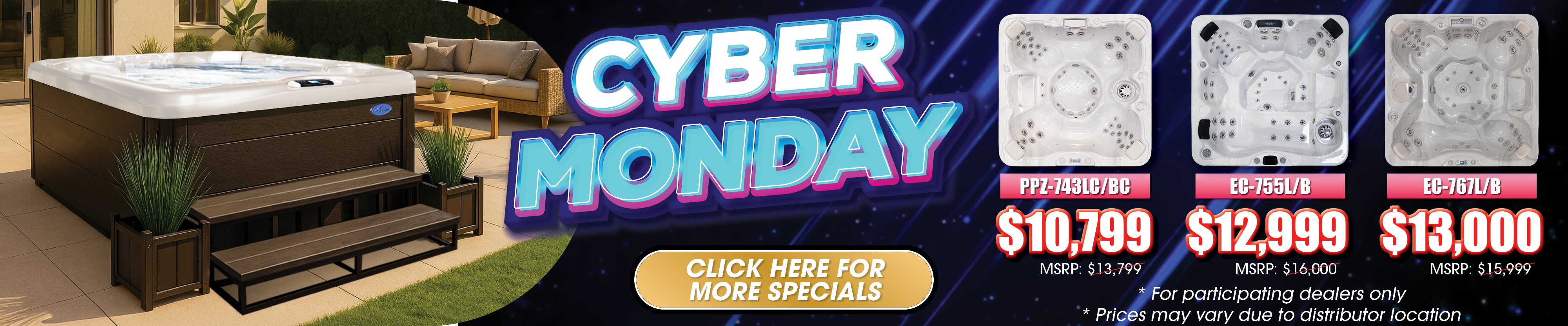 Calspas hot tub being used in a family setting - Allen